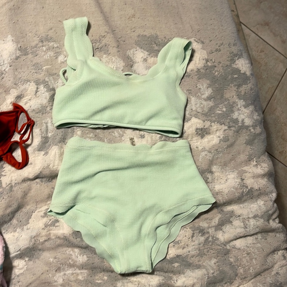 Mint green bikini